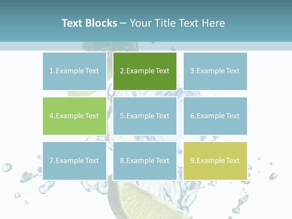 White Herb Cocktail PowerPoint Template