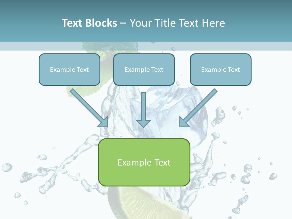 White Herb Cocktail PowerPoint Template