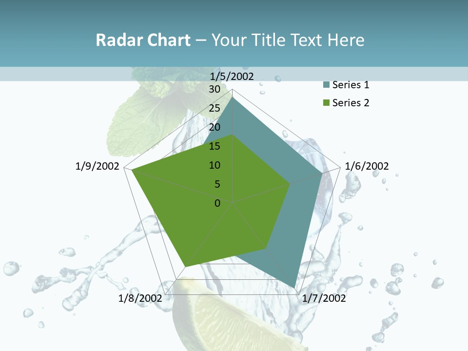 White Herb Cocktail PowerPoint Template