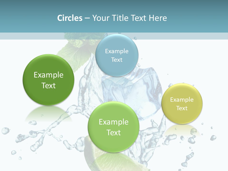 White Herb Cocktail PowerPoint Template