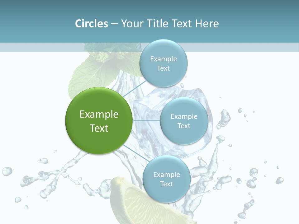 White Herb Cocktail PowerPoint Template