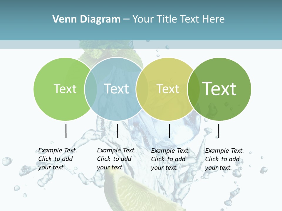 White Herb Cocktail PowerPoint Template