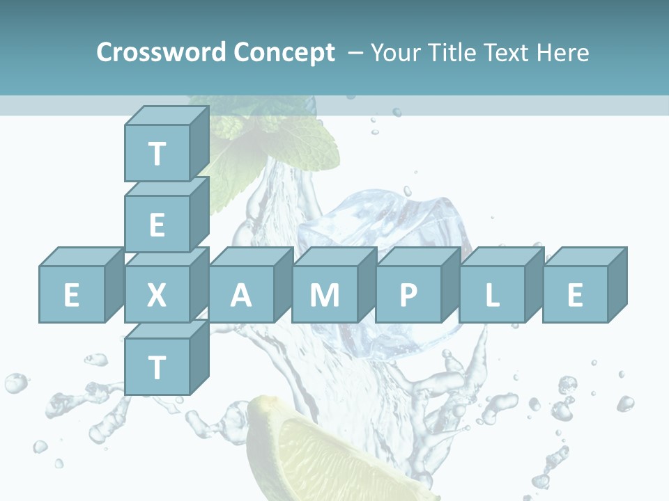 White Herb Cocktail PowerPoint Template