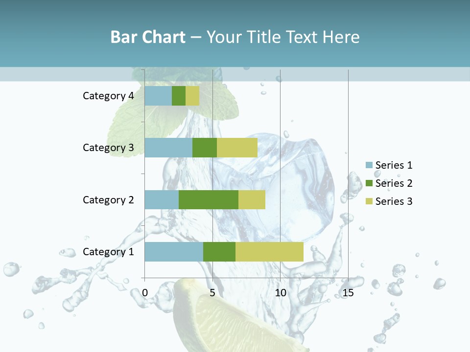 White Herb Cocktail PowerPoint Template