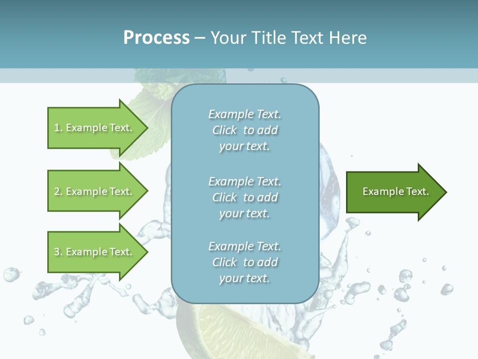 White Herb Cocktail PowerPoint Template