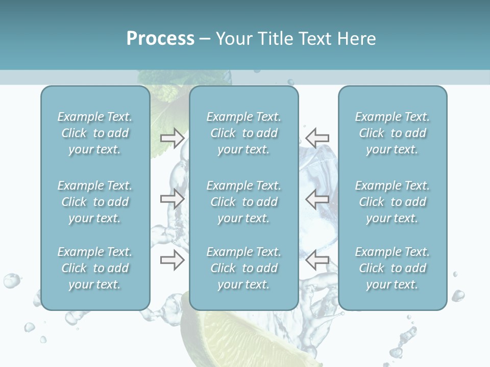 White Herb Cocktail PowerPoint Template