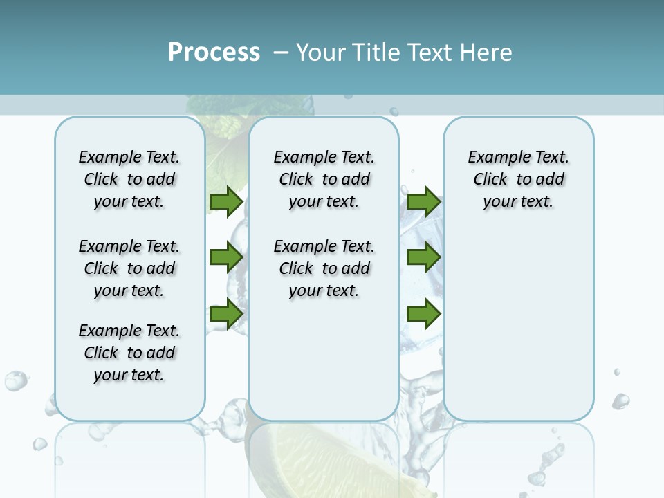 White Herb Cocktail PowerPoint Template