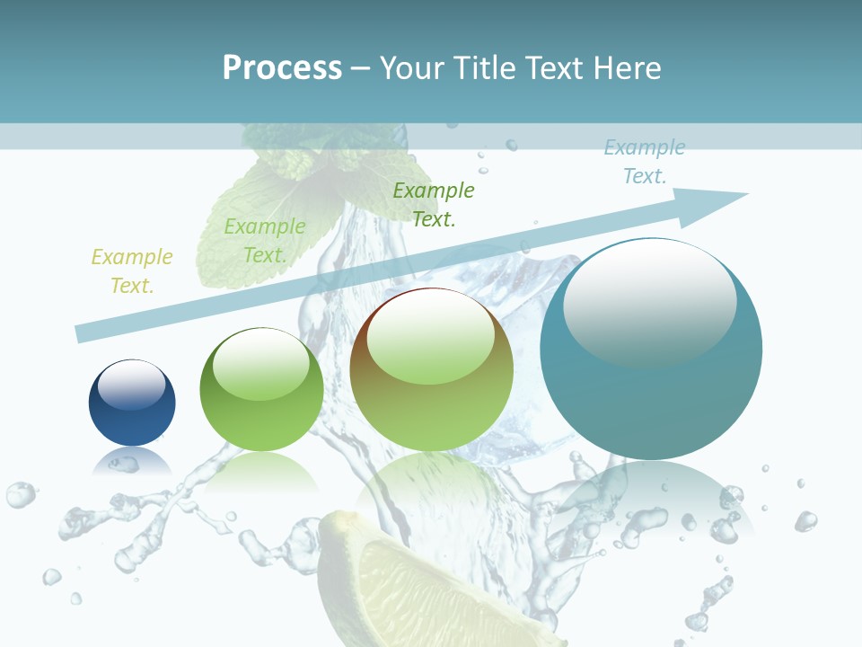 White Herb Cocktail PowerPoint Template