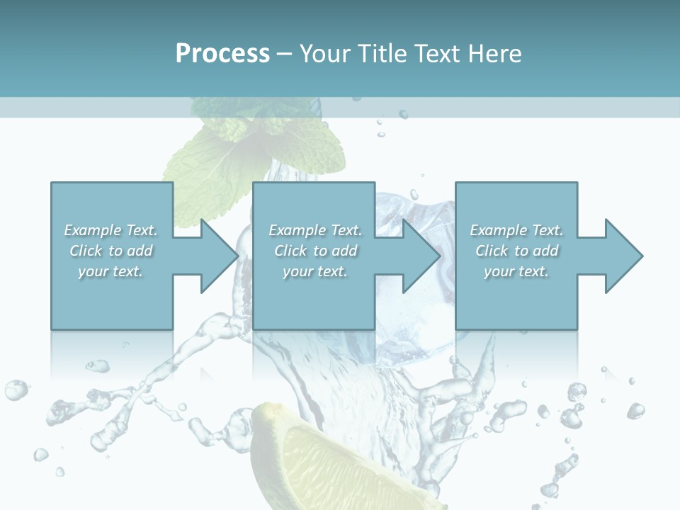 White Herb Cocktail PowerPoint Template