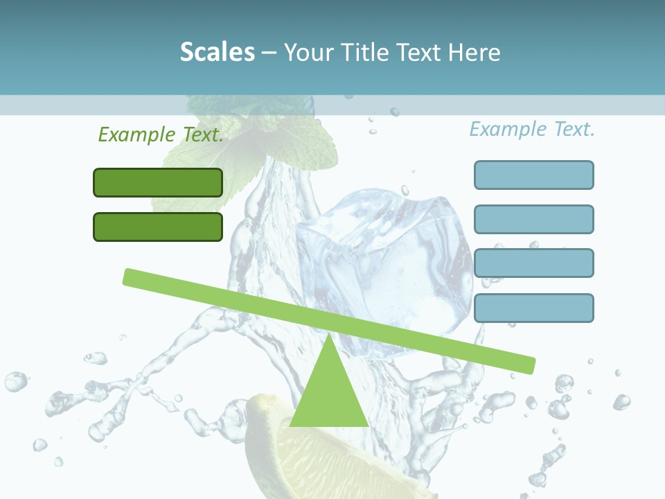 White Herb Cocktail PowerPoint Template