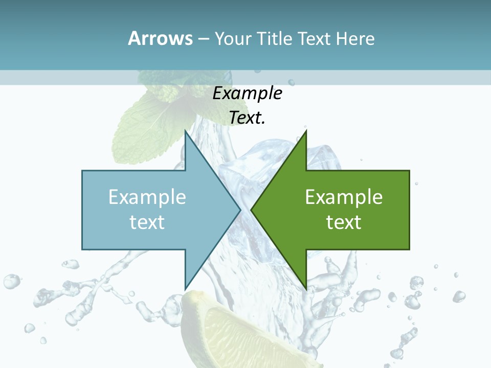 White Herb Cocktail PowerPoint Template