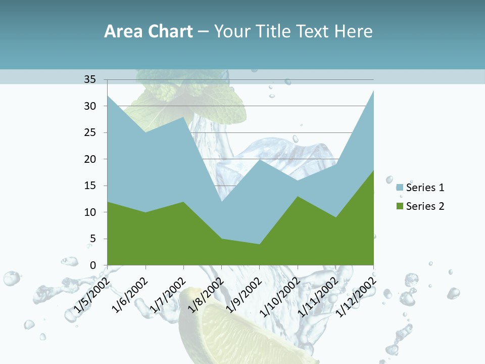 White Herb Cocktail PowerPoint Template