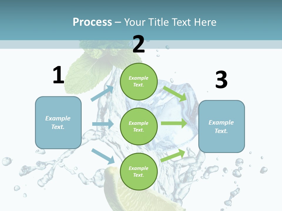 White Herb Cocktail PowerPoint Template