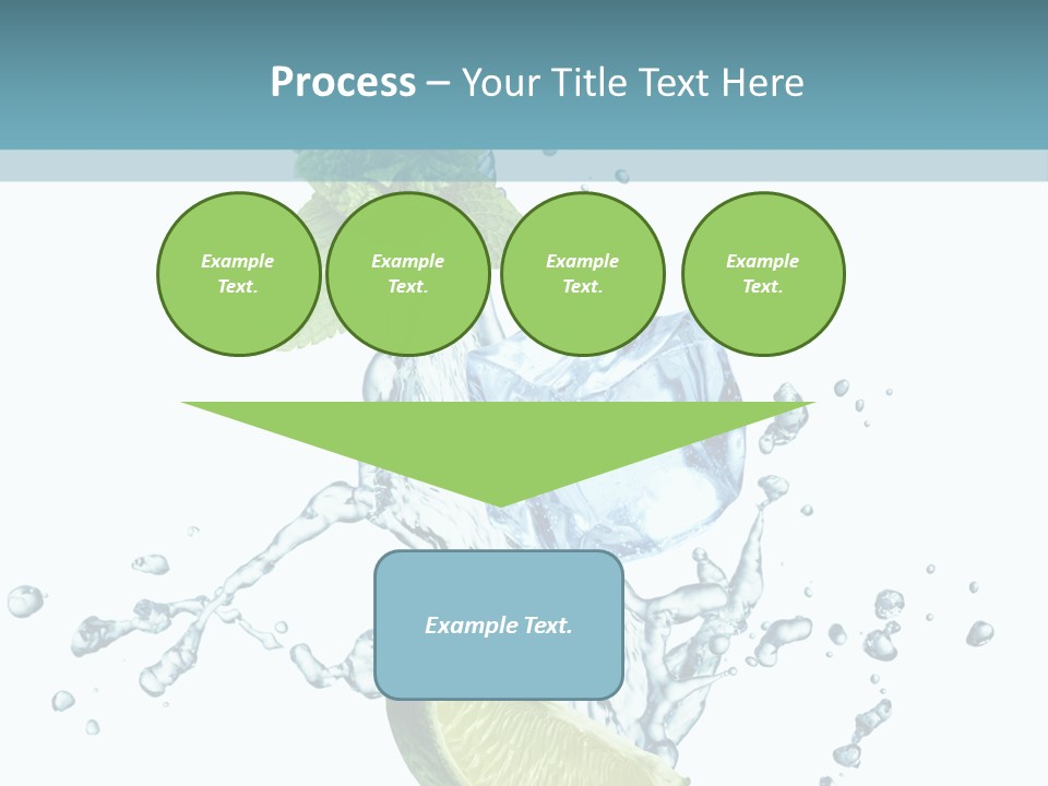 White Herb Cocktail PowerPoint Template