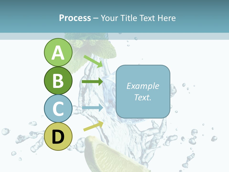 White Herb Cocktail PowerPoint Template