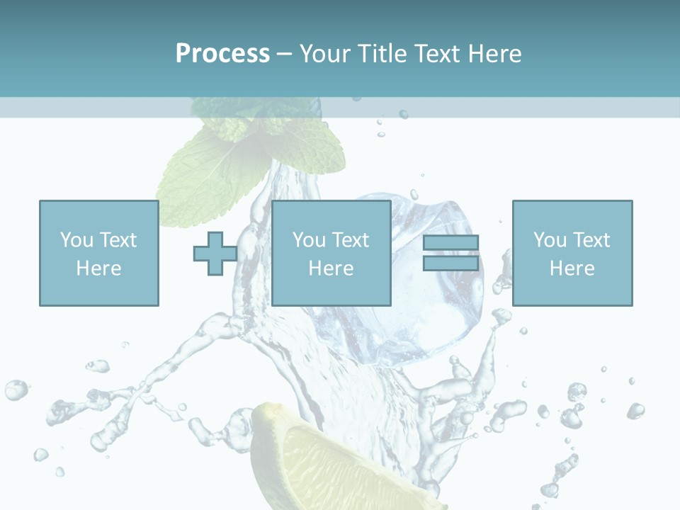 White Herb Cocktail PowerPoint Template