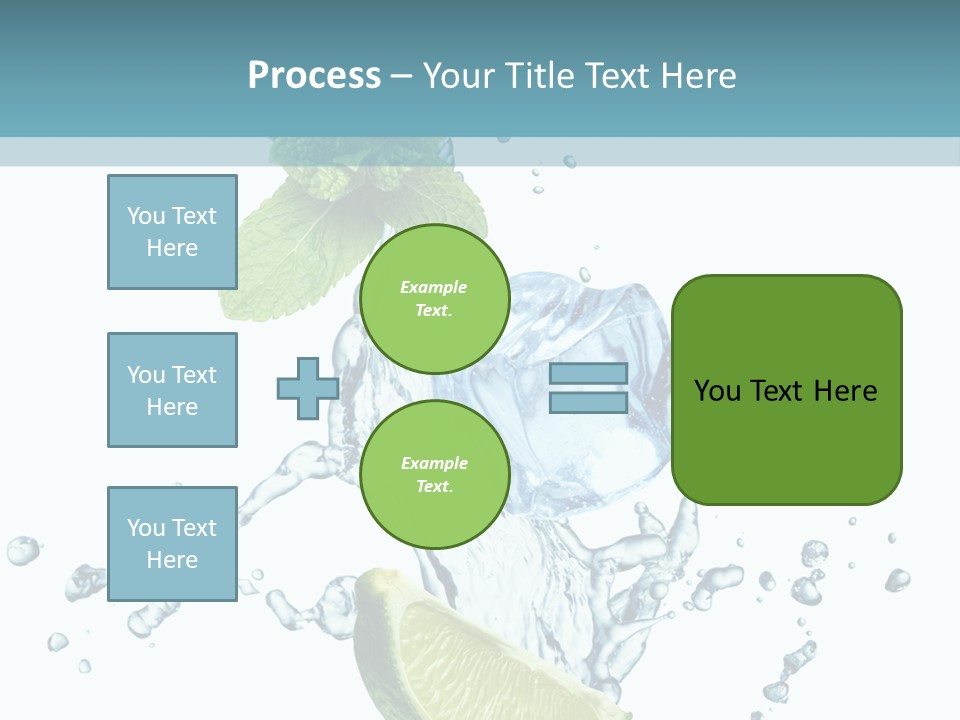 White Herb Cocktail PowerPoint Template