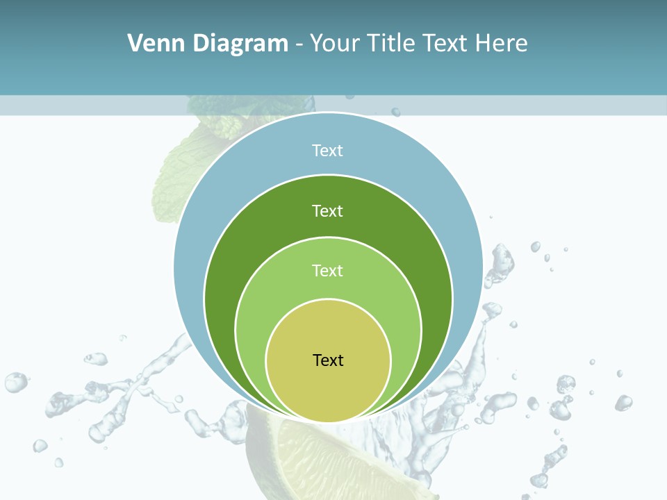 White Herb Cocktail PowerPoint Template