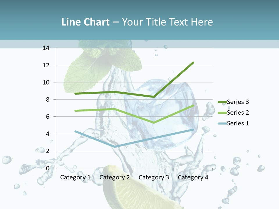 White Herb Cocktail PowerPoint Template