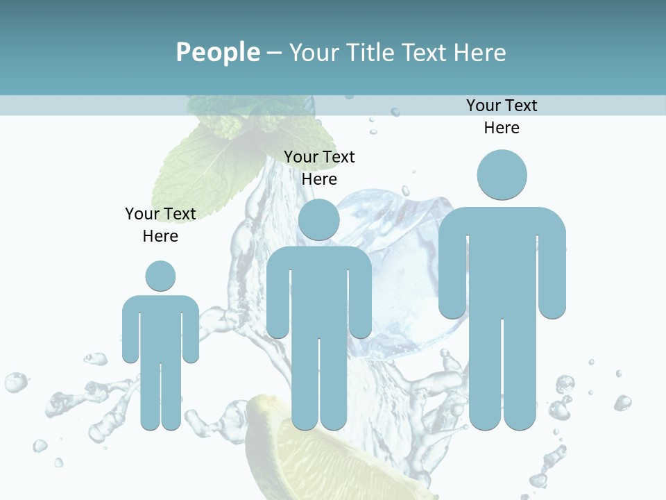 White Herb Cocktail PowerPoint Template