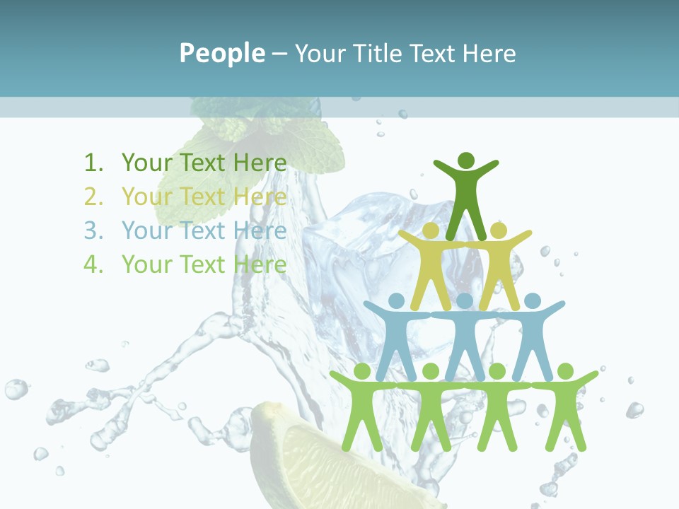 White Herb Cocktail PowerPoint Template