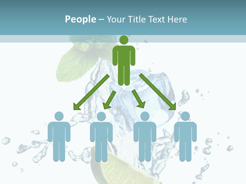 White Herb Cocktail PowerPoint Template