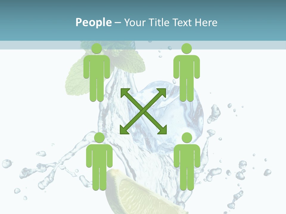 White Herb Cocktail PowerPoint Template