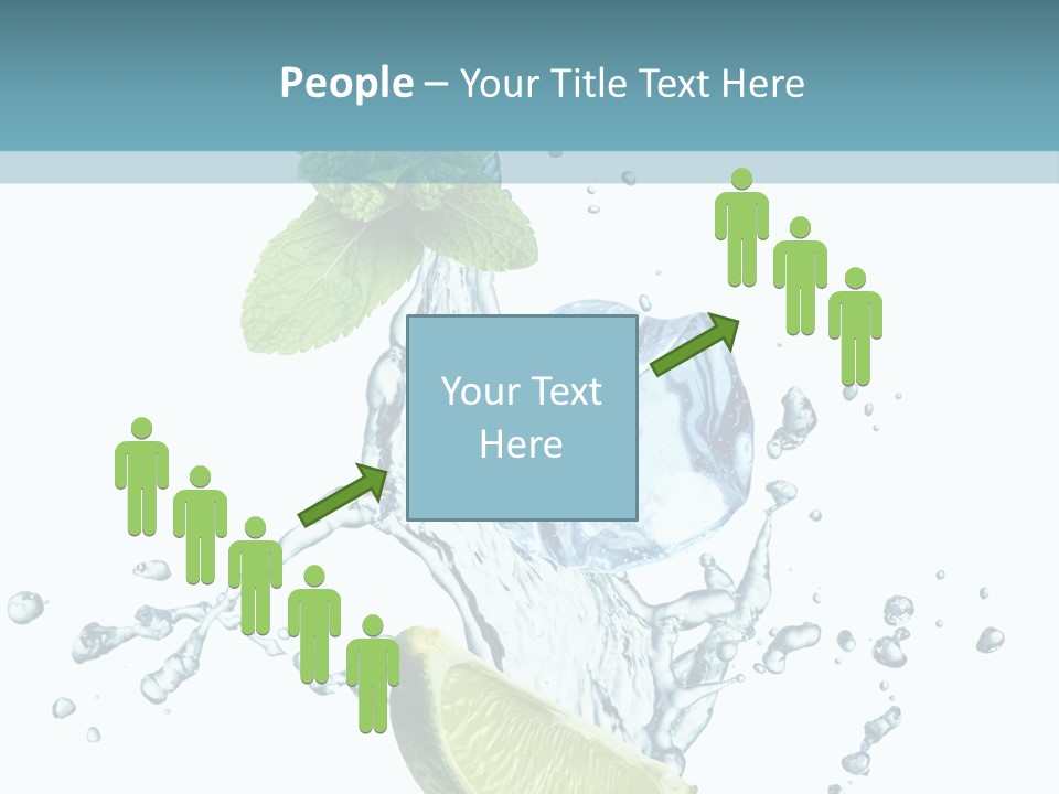 White Herb Cocktail PowerPoint Template