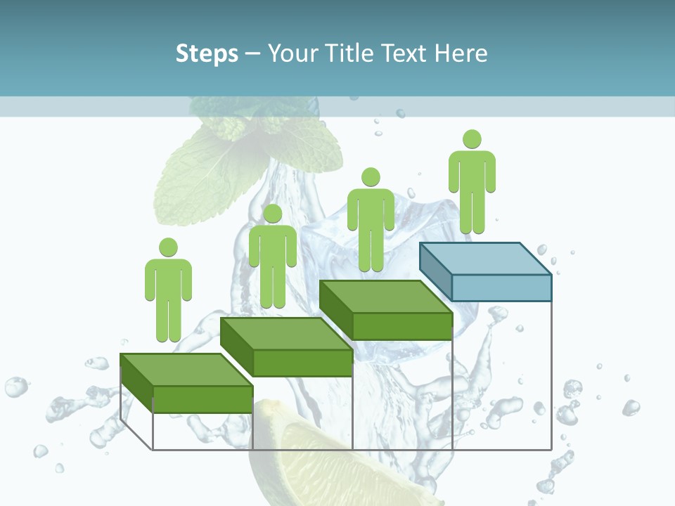 White Herb Cocktail PowerPoint Template