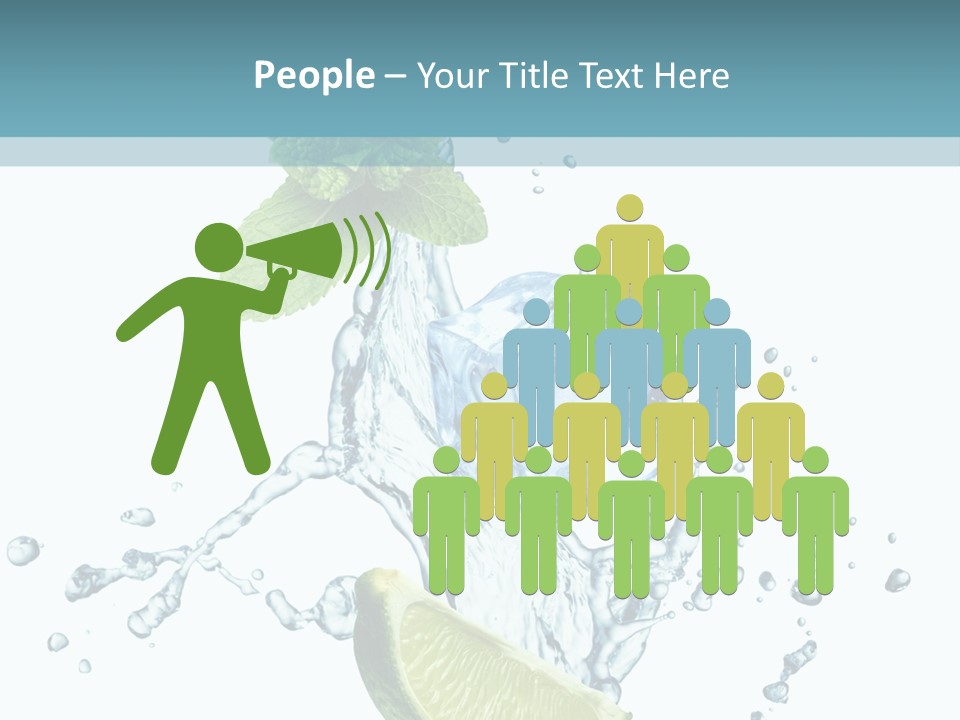 White Herb Cocktail PowerPoint Template