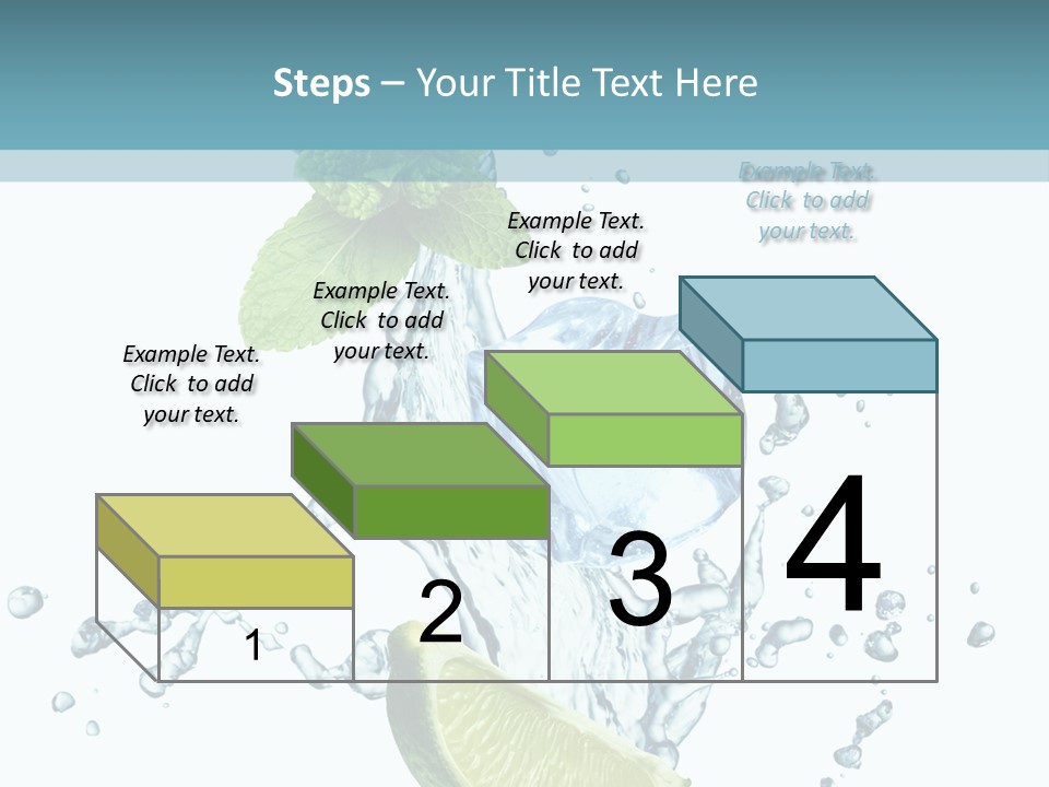 White Herb Cocktail PowerPoint Template