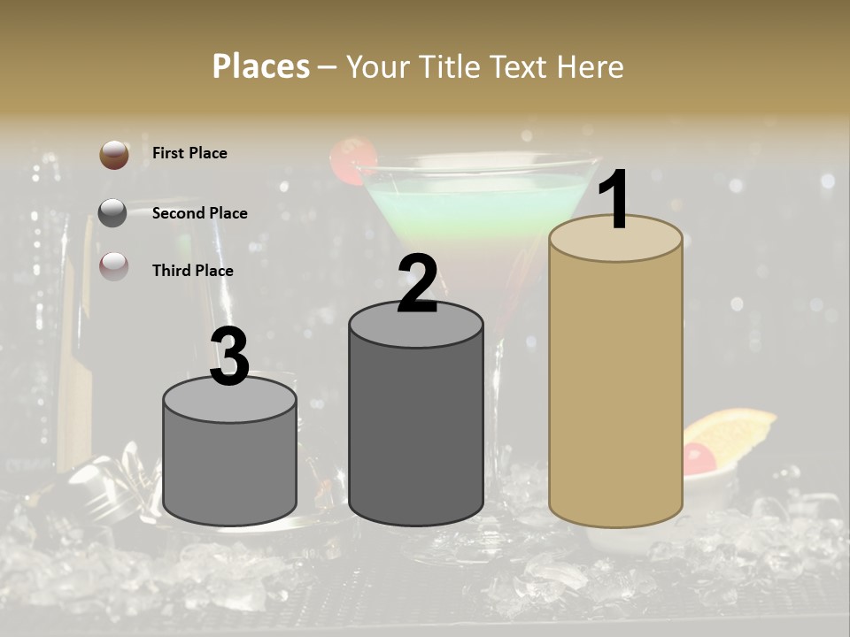 Cherry Vodka Curacao PowerPoint Template