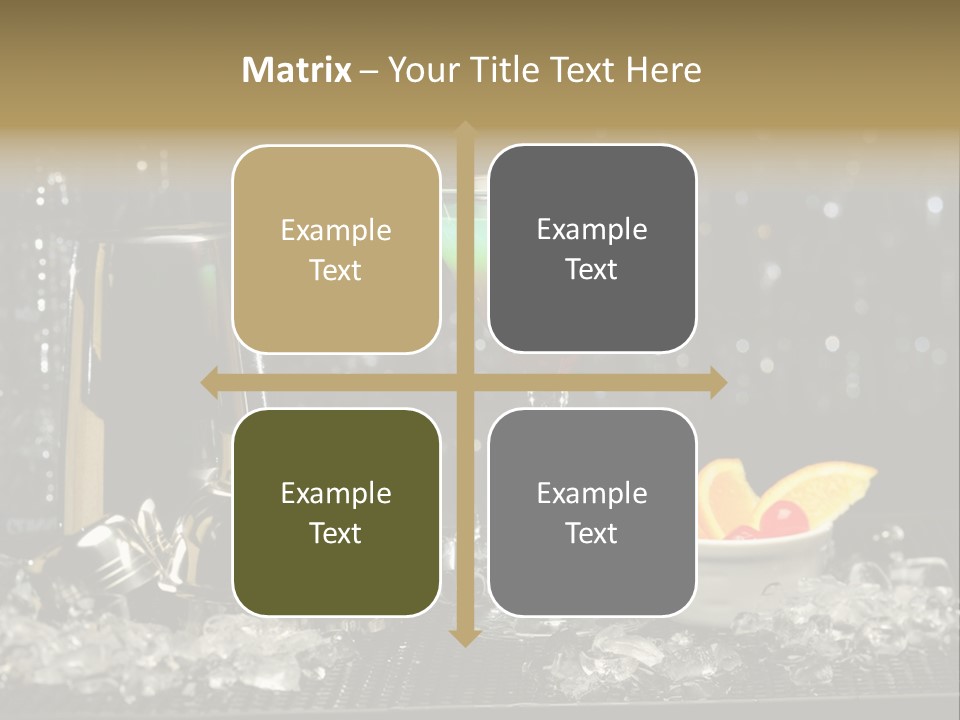 Cherry Vodka Curacao PowerPoint Template