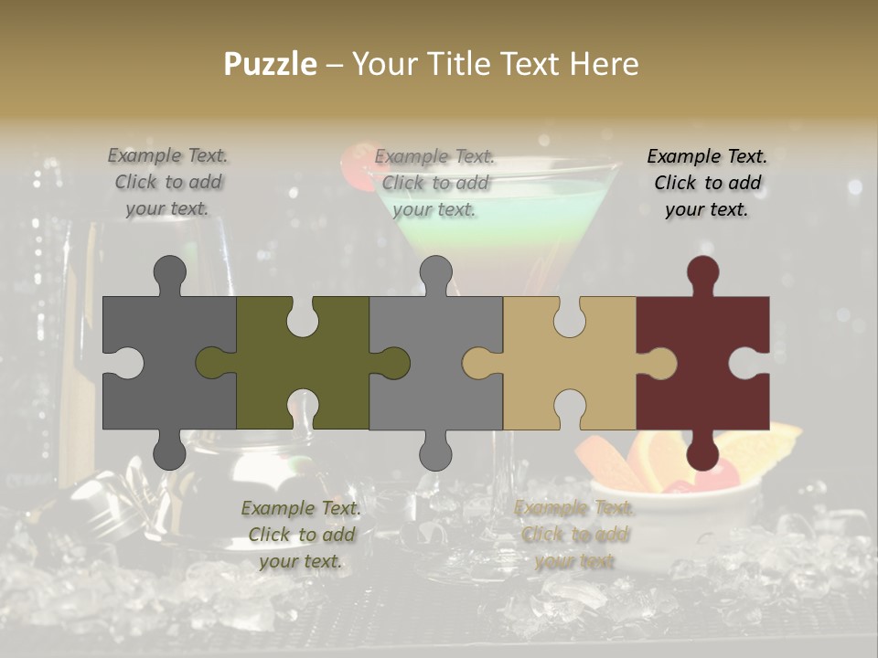 Cherry Vodka Curacao PowerPoint Template