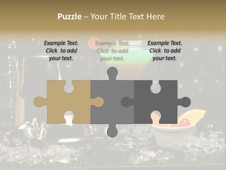 Cherry Vodka Curacao PowerPoint Template