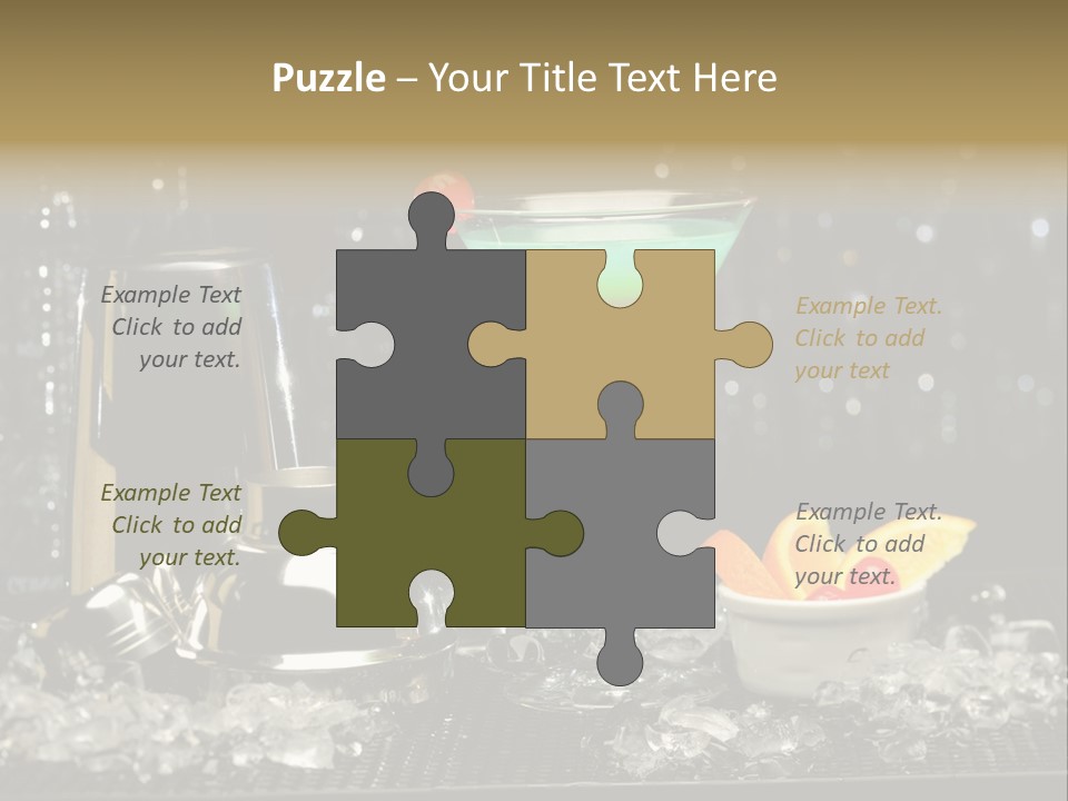 Cherry Vodka Curacao PowerPoint Template