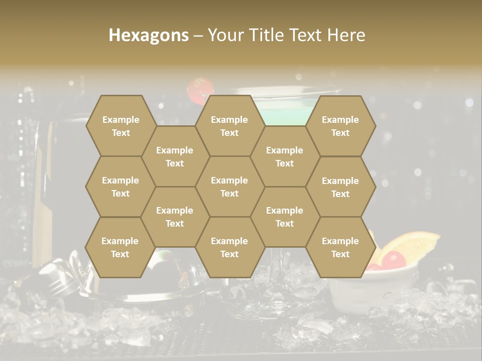 Cherry Vodka Curacao PowerPoint Template