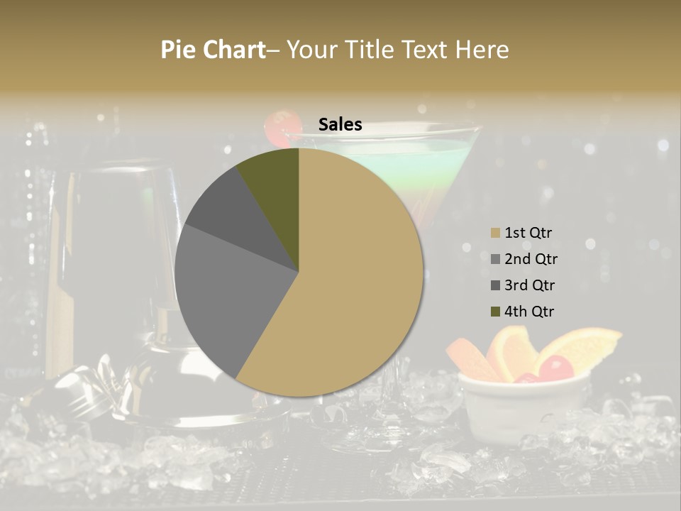 Cherry Vodka Curacao PowerPoint Template