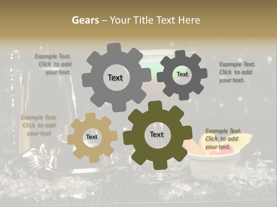 Cherry Vodka Curacao PowerPoint Template