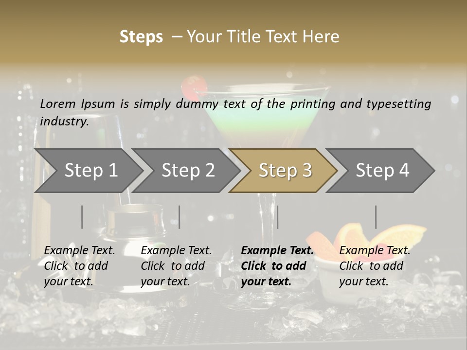 Cherry Vodka Curacao PowerPoint Template