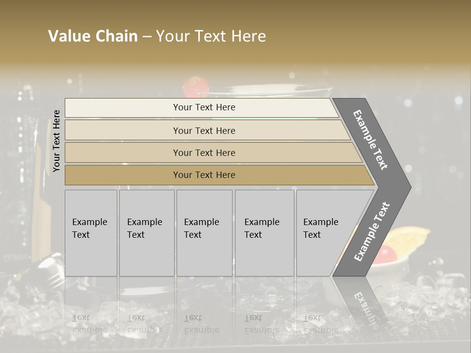 Cherry Vodka Curacao PowerPoint Template