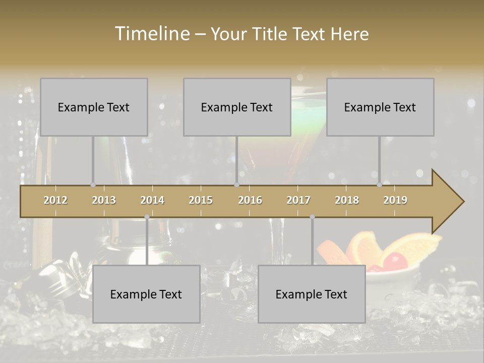 Cherry Vodka Curacao PowerPoint Template