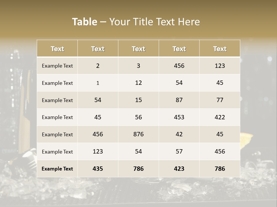 Cherry Vodka Curacao PowerPoint Template