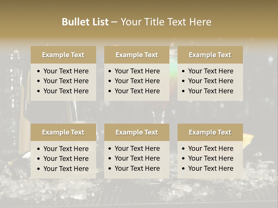 Cherry Vodka Curacao PowerPoint Template