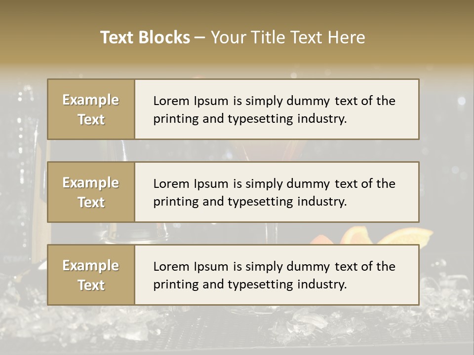 Cherry Vodka Curacao PowerPoint Template