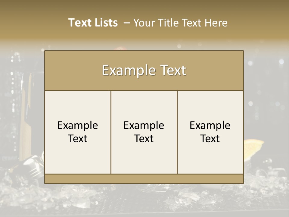 Cherry Vodka Curacao PowerPoint Template