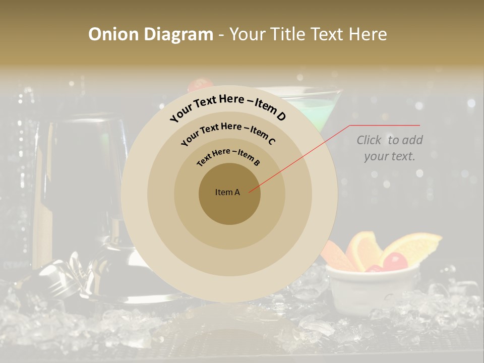 Cherry Vodka Curacao PowerPoint Template