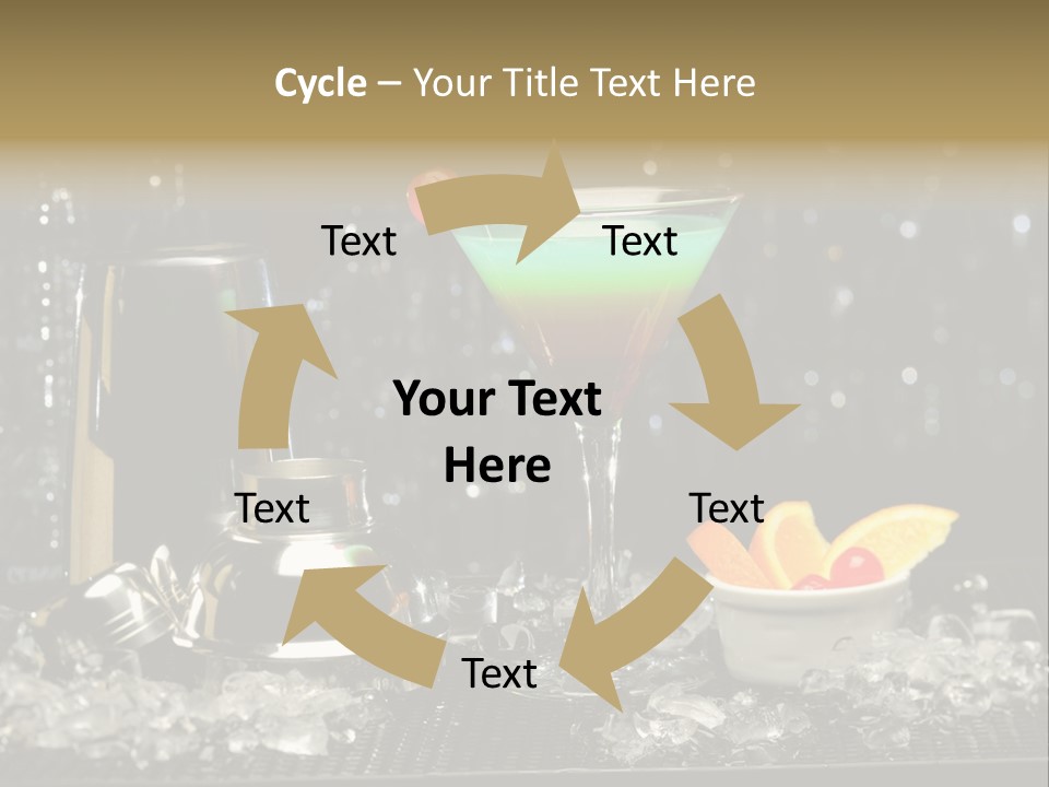 Cherry Vodka Curacao PowerPoint Template
