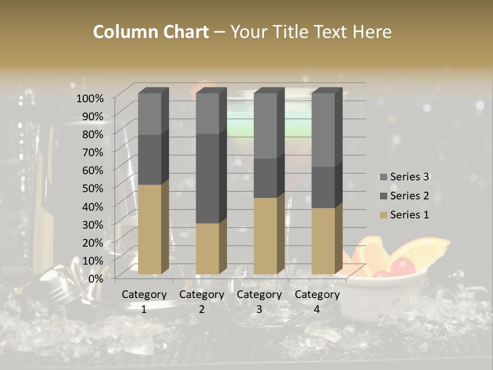 Cherry Vodka Curacao PowerPoint Template