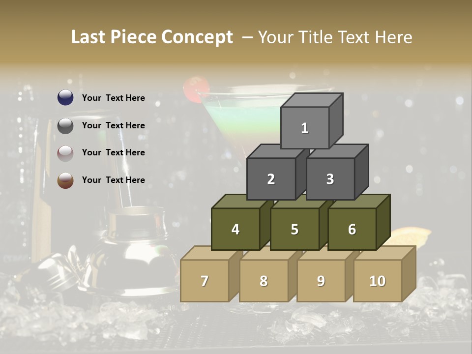 Cherry Vodka Curacao PowerPoint Template